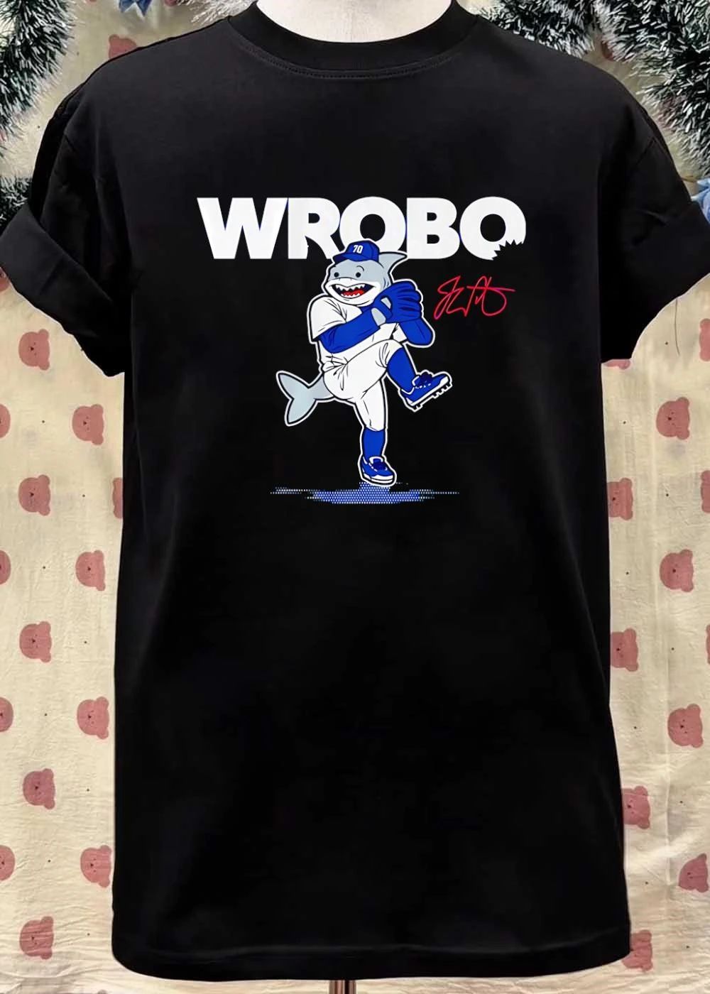 WROBO Shark Pitching Baseball Shirt