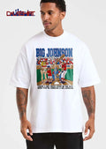 Big Johnson Baseball Bats Theres Not Much Room In The Box When Youre Swinging A Cartoon Players shirt
