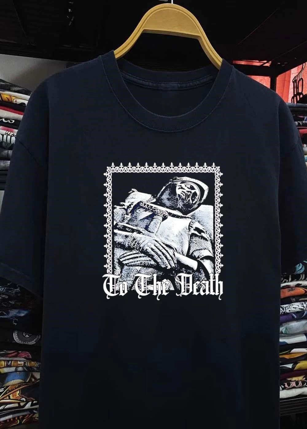 Knight in Armor Holding Sword To The Death T-Shirt