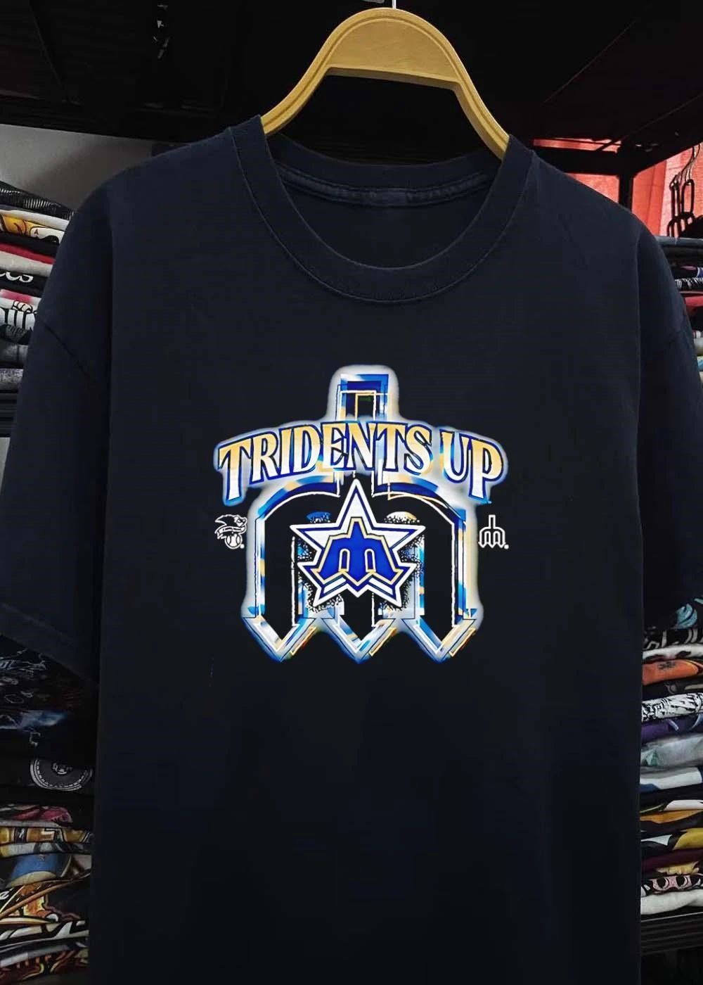 Seattle Mariners MLB Tridents Up 3d Metallic Compass Star Logo shirt
