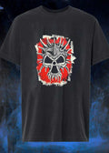 Punk Rock Spiked Skull Graphic T-Shirt