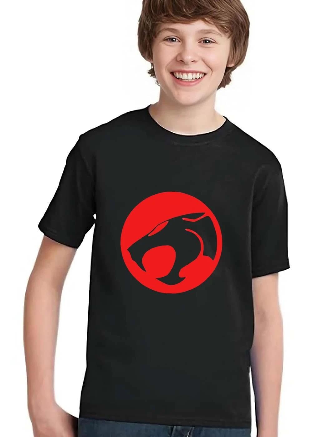 Thundercats Roaring Black Panther Silhouette Red Circle shirt