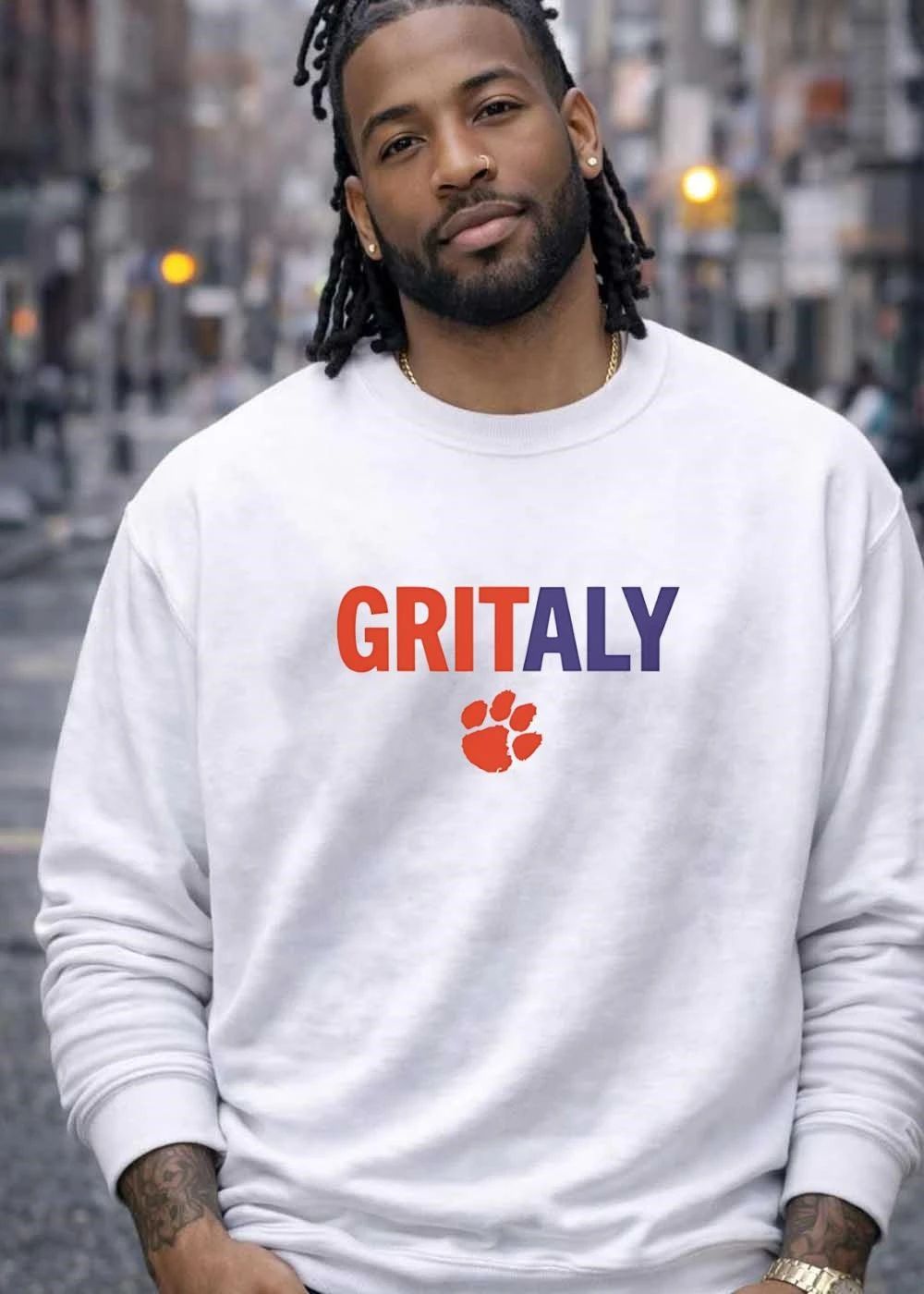 Clemson Apparel Gritaly Paw Logo T-Shirt