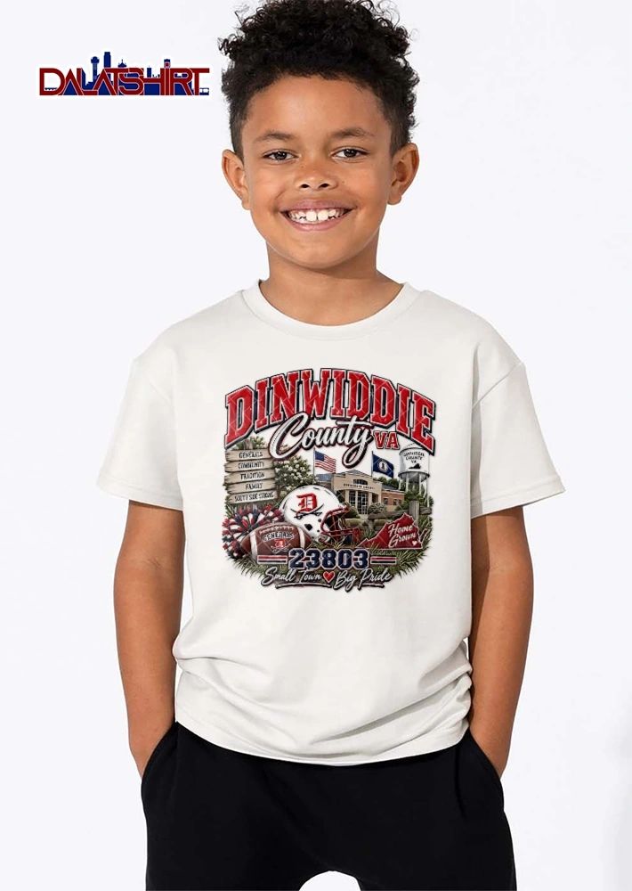 Dinwiddie County Va Generals South Side Strong 23803 Small Town Big Pride Home Grown Football Helmet Sign Collage shirt