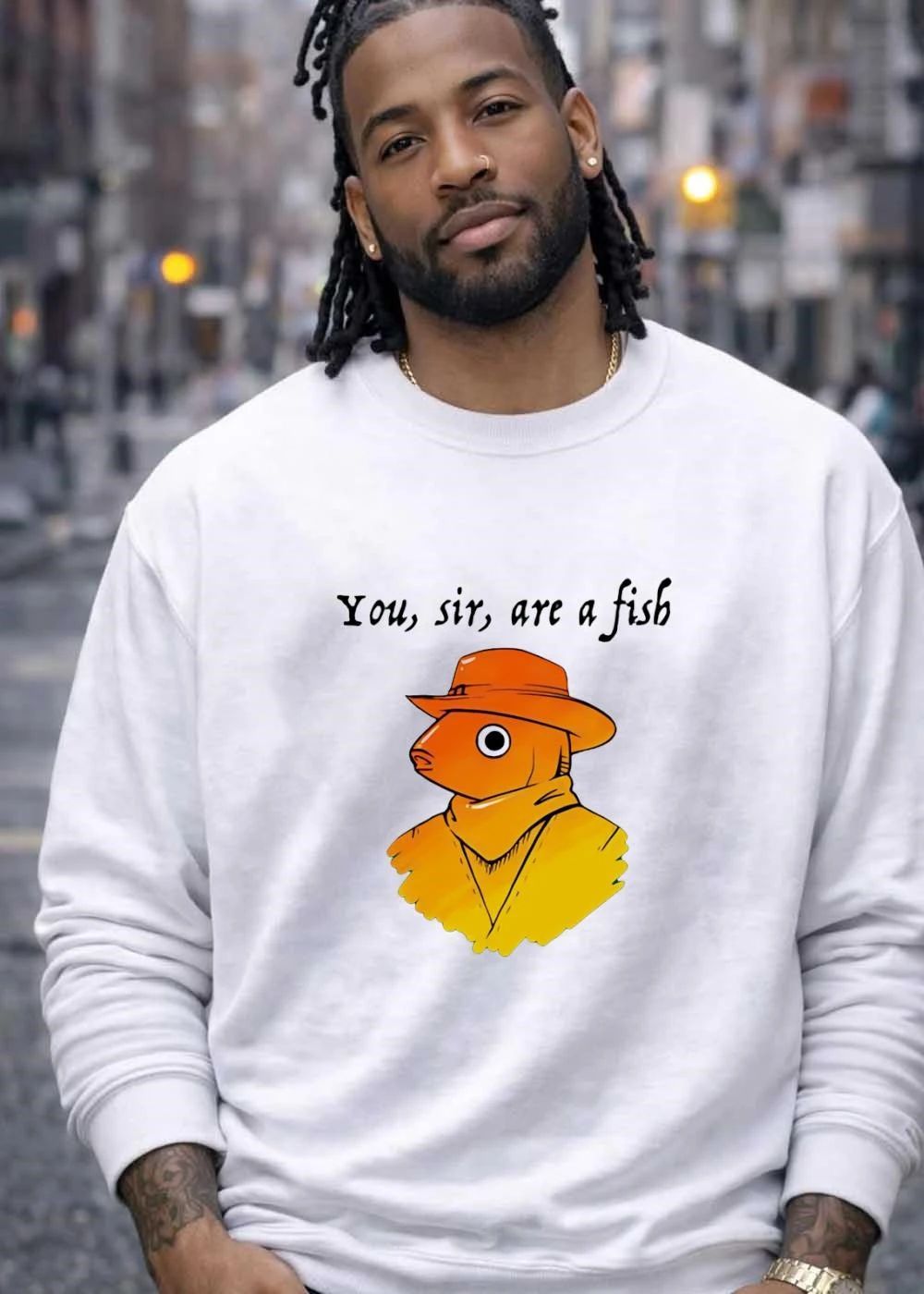 You Sir Are a Fish Cowboy Western Graphic shirt