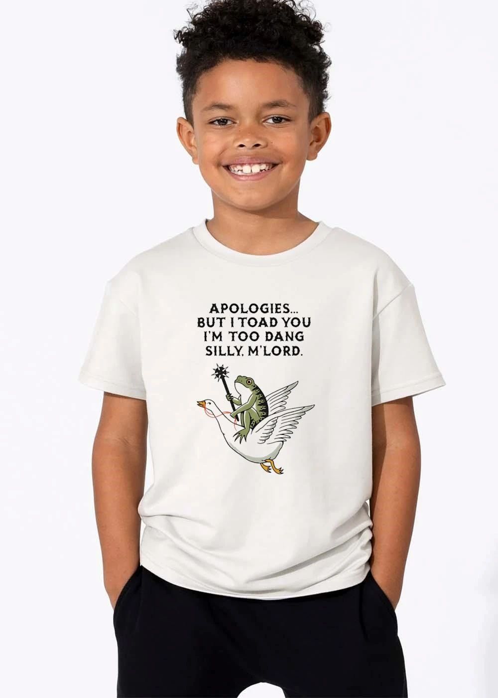 Apologies But I Toad You Im Too Dang Silly M’Lord Frog Riding Flying Goose Spiked Mace shirt