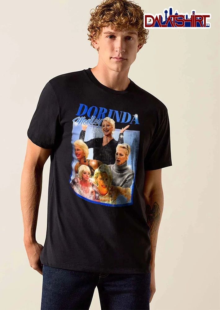 Dorinda Medley Bootleg Photo Collage Expressive Faces Sparkle Frame shirt
