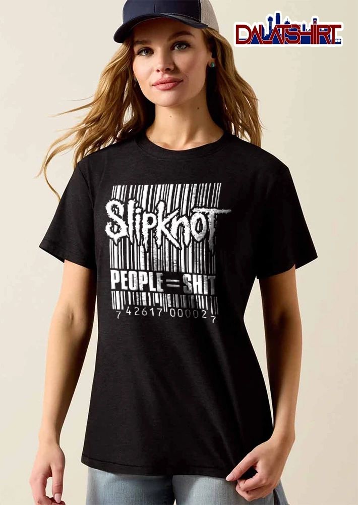 Slipknot People Equals Shit 7 42617 00002 Spiky Logo Barcode shirt