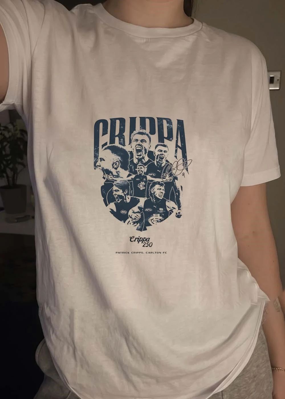 Crippa 250 Patrick Cripps Carlton FC T-Shirt