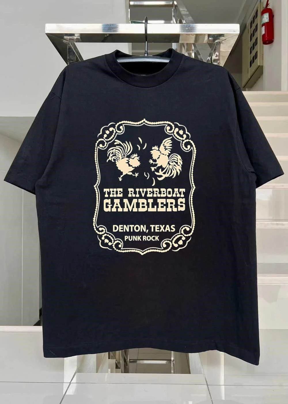 Denton Texas The Riverboat Gamblers Fighting Cocks Punk Rock shirt