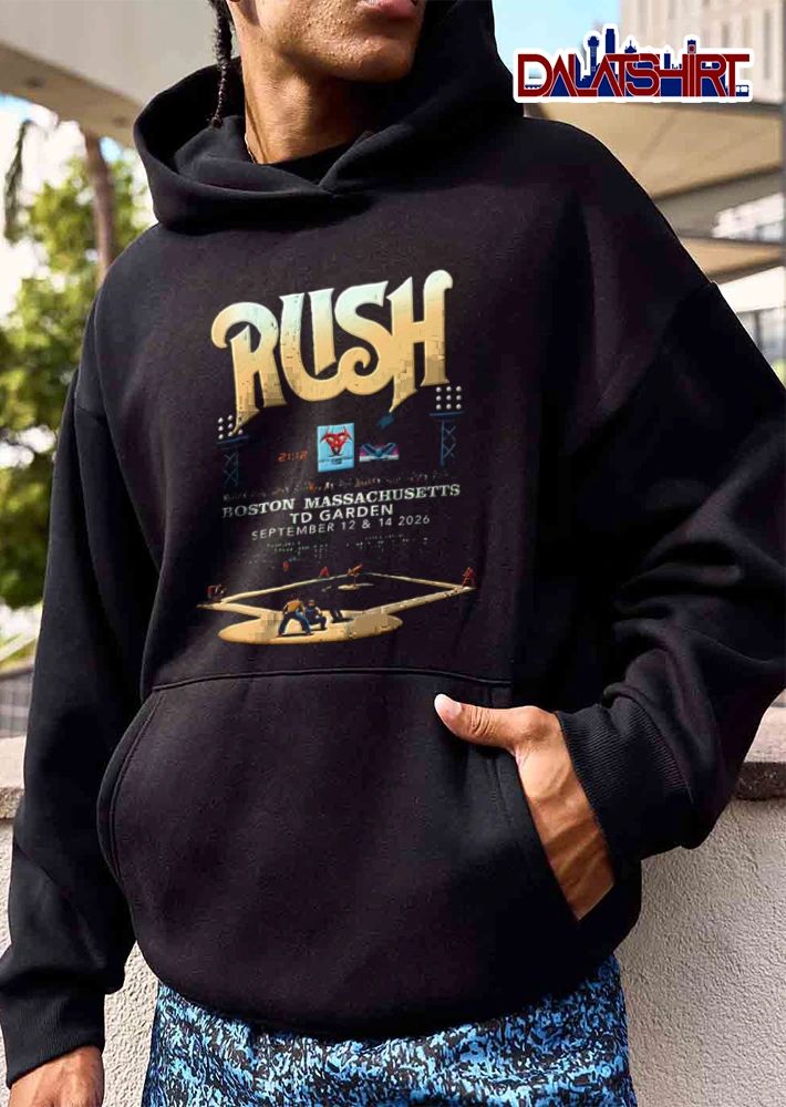 Rush Boston Massachusetts Td Garden September 12 And 14 2026 Fifty Something Tour Distressed Baseball Stadium shirt