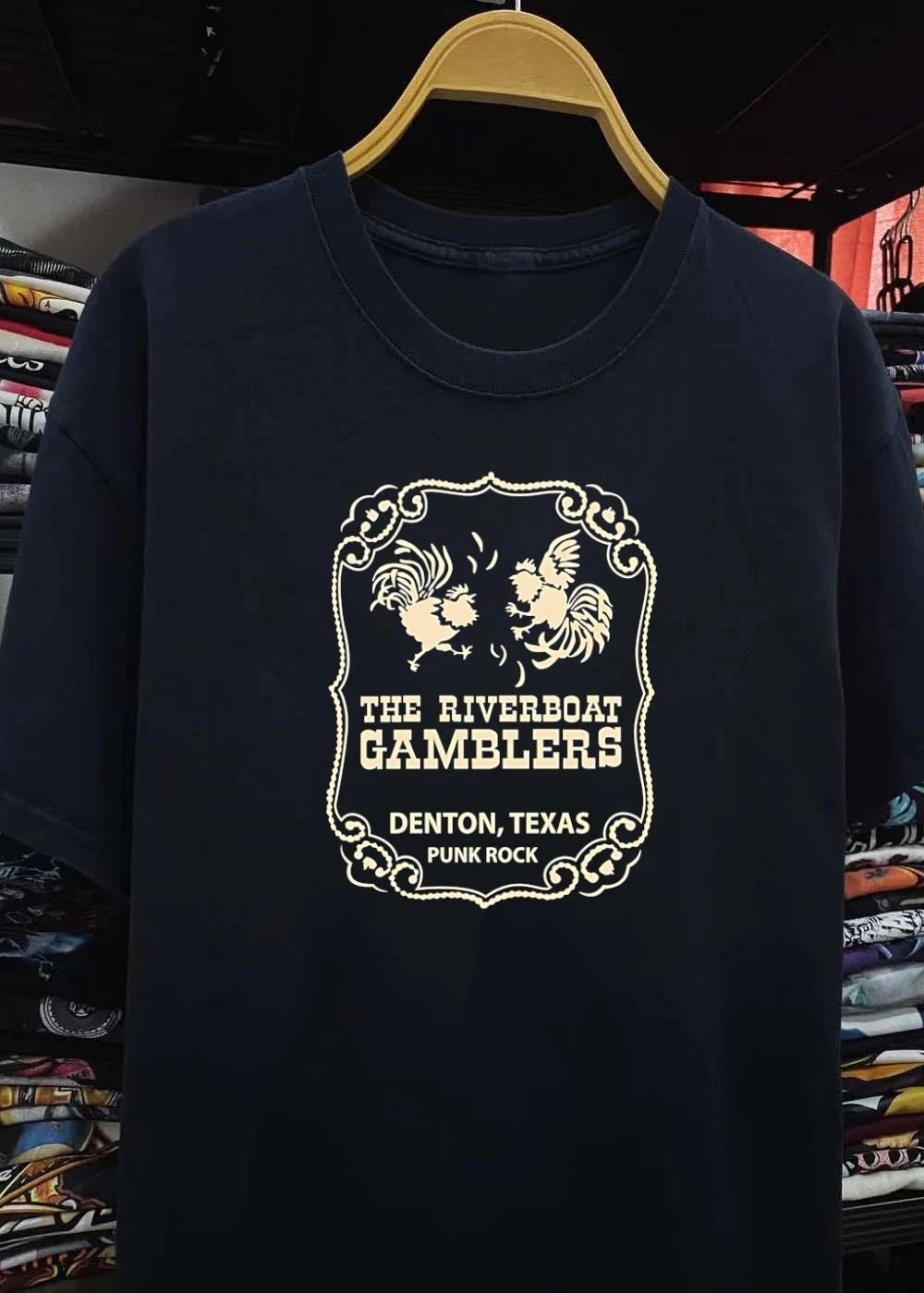 Denton Texas The Riverboat Gamblers Fighting Cocks Punk Rock shirt