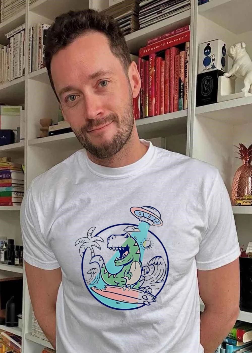 Surfing Dinosaur T-Shirt