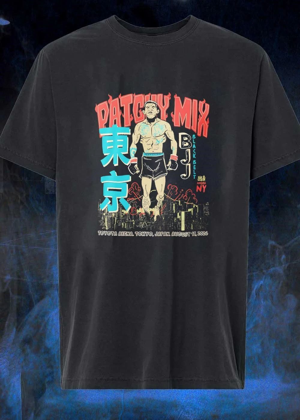 Angola NY BJJ Black Belt Patchy Mix Toyota Arena Tokyo Japan August 11 2026 Shirt