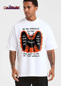 Be The Ominous Glow You Want To See In The World Cartoon Black Mothman Cryptid Orange Aura shirt