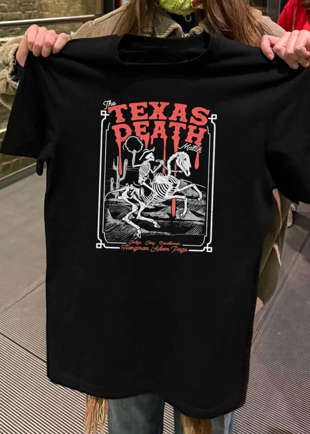 Judge Jury Executioner The Texas Death Match Hangman Adam Page Skeleton shirt