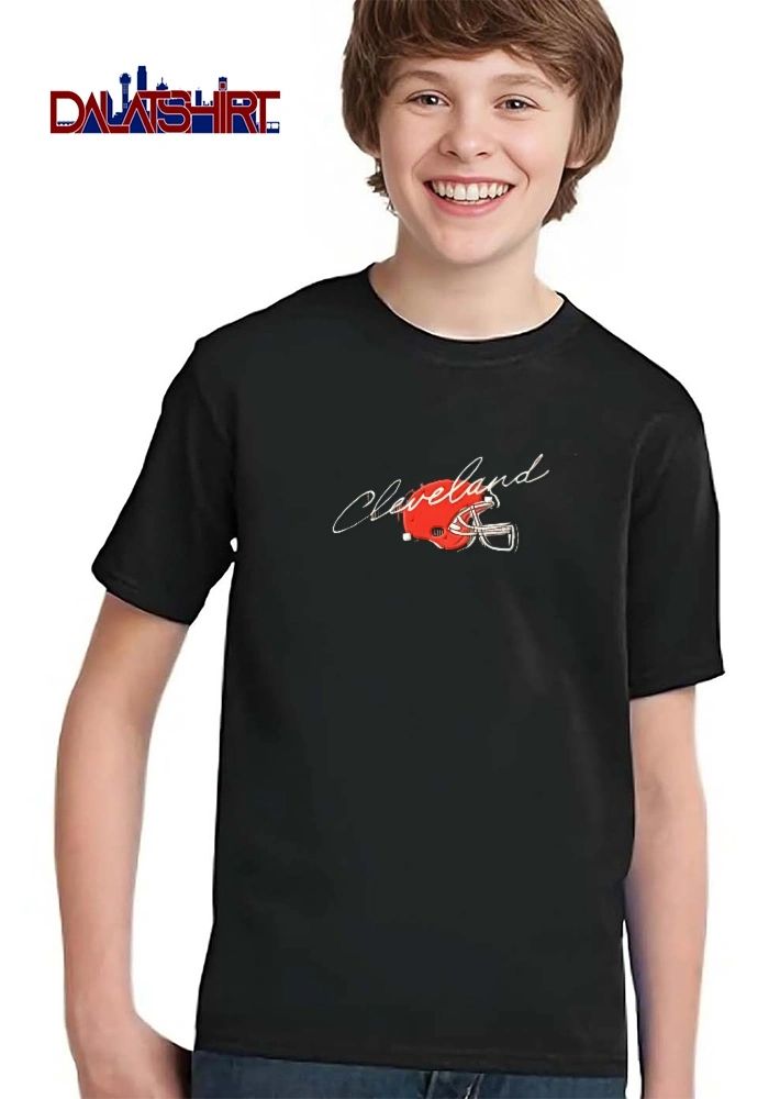 Cleveland Browns Orange Football Helmet shirt