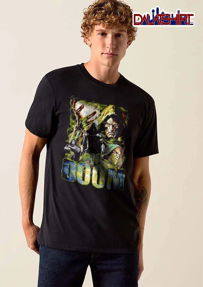 Dr Doom Doctor Doom Green Magic Smoke Comic Collage Bootleg shirt