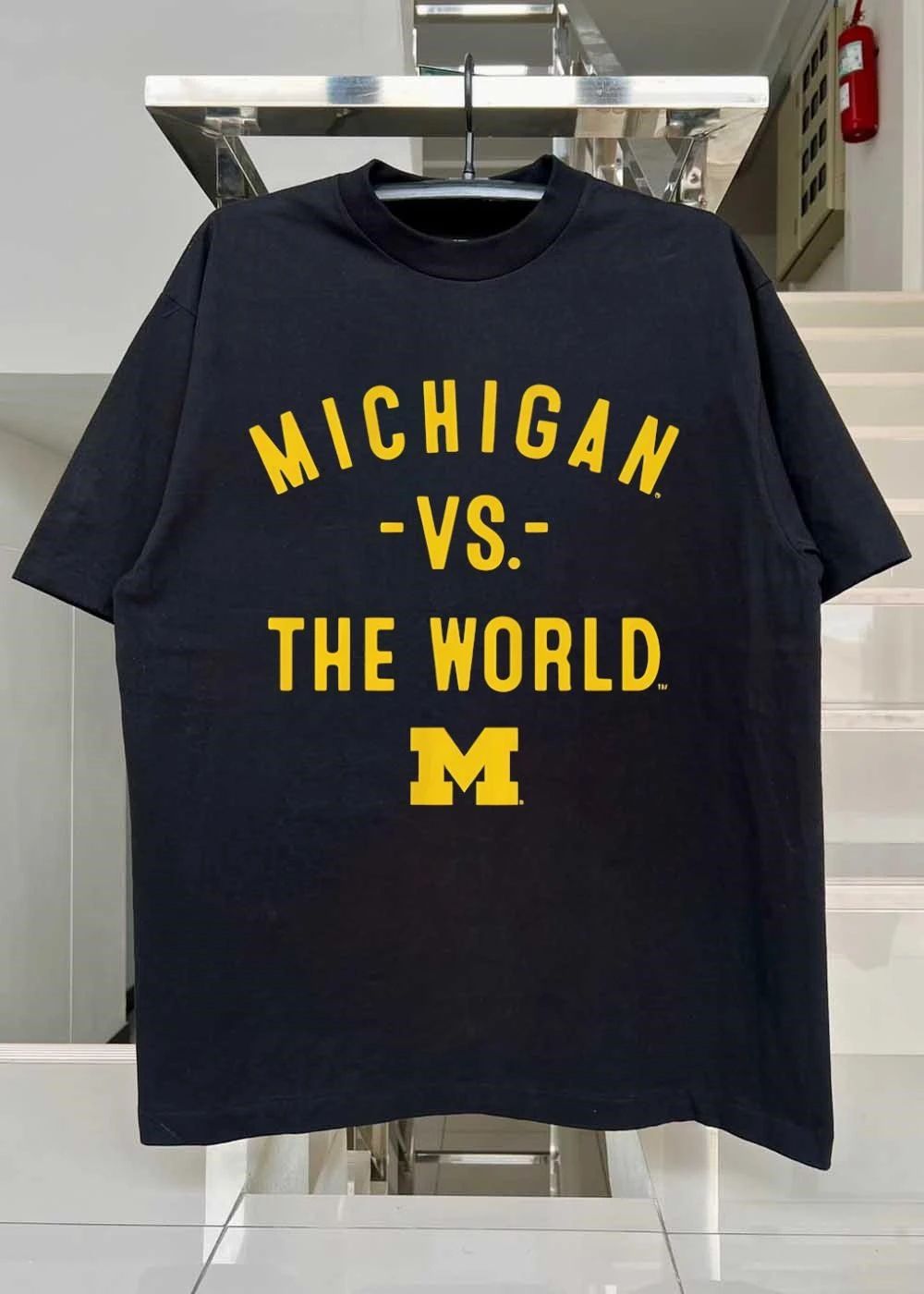 Michigan Apparel Michigan vs the World M Logo Shirt