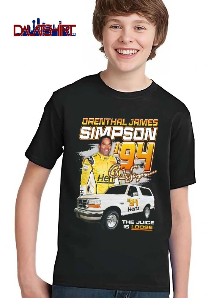 Hertz The Juice Is Loose Orenthal James Simpson Oj 94 White Ford Bronco Racing Suit Bootleg shirt