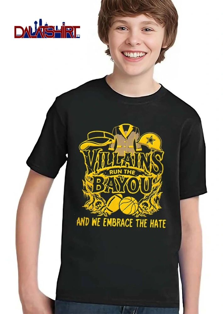 Villains Run The Bayou And We Embrace Hate Visor Suit Jacket Helmet Football Basketball Skulls shirt