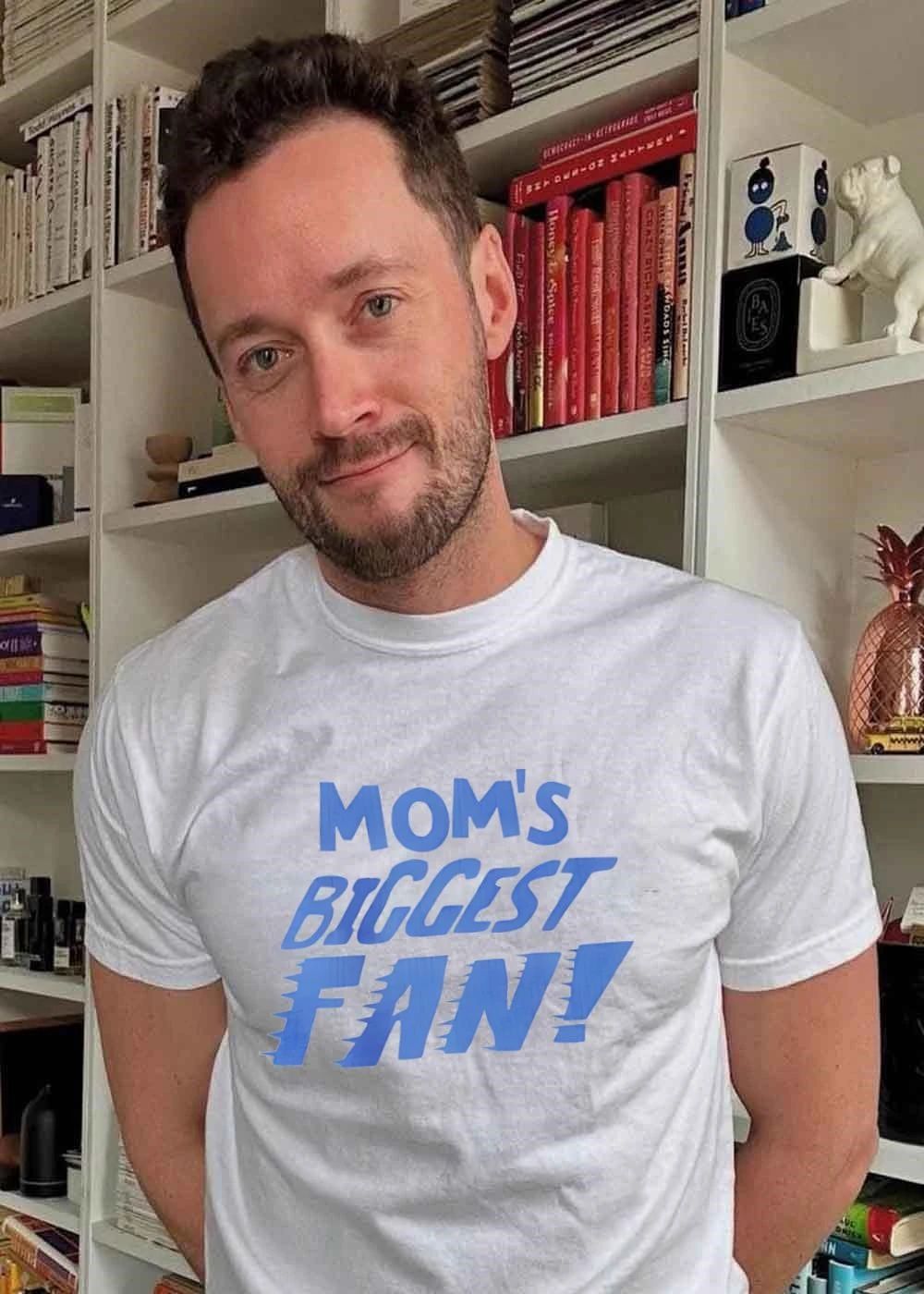 Mom’s Biggest Fan! ‘ Casual Apparel ‘ Mom’s Biggest Fan T-Shirt