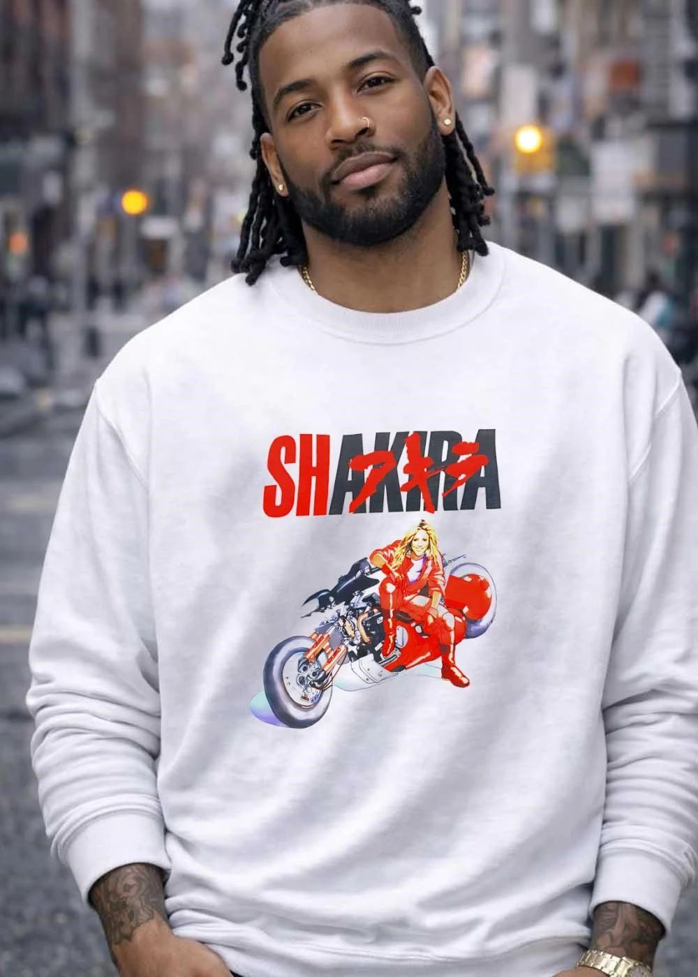 Shakira Mashup Akira Anime Series Fan Art T-Shirt