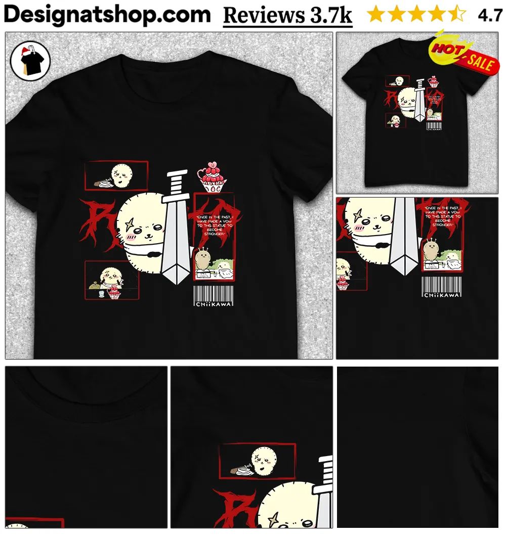 Chiikawa Guts Inspired Rakko Funny Grunge shirt