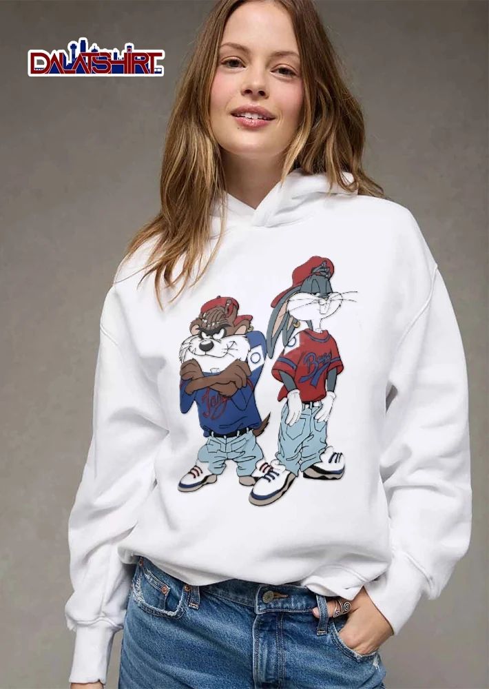 Taz Bugs Vintage Cartoon Characters Sagging Jeans Hip Hop Attire shirt