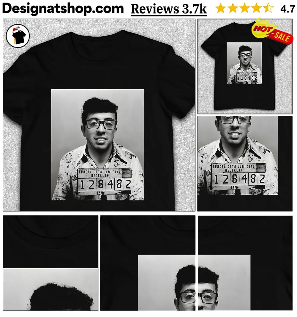 Pablo Pledgescobar mugshot Carcel Otto Judicial Medellin 128482 shirt