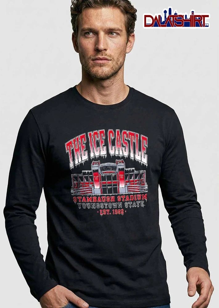 Youngstown State NCAA The Ice Castle Stambaugh Stadium Est 1982 Snowy Building Illustration shirt