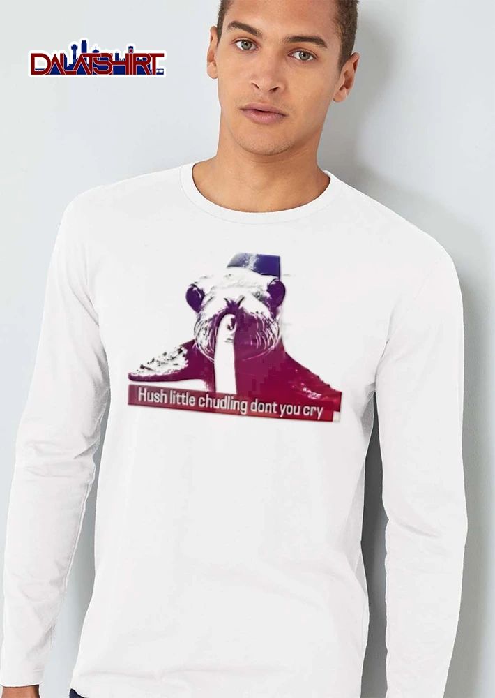 Hush Little Chudling Dont You Cry Seal Shushing Finger Photo Overlay shirt