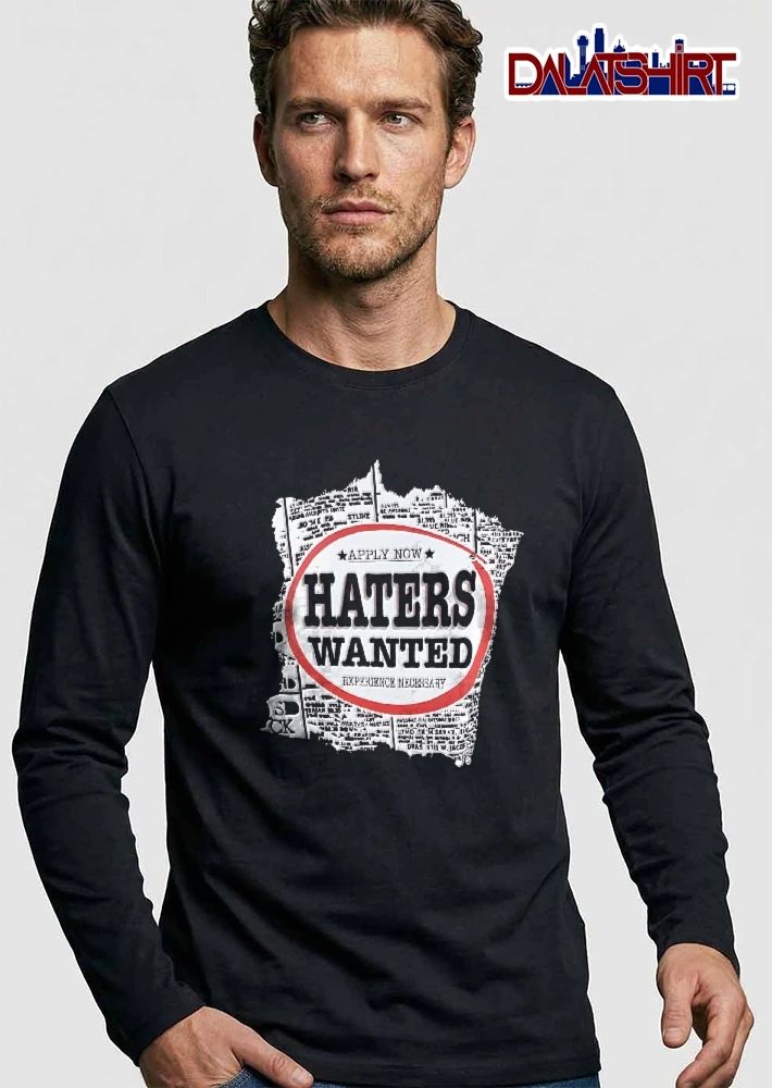 Apply Now Haters Wanted Experience Necessary Distressed Newspaper Classified Ad Oval Stamp shirt