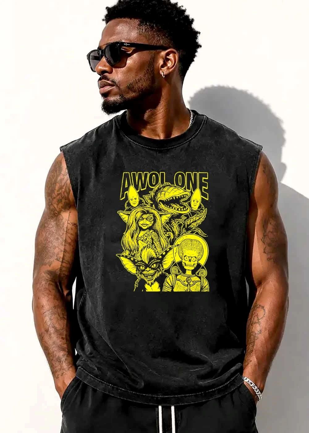 Awol One Movie Monsters Gremlin Conehead Martian Line Art shirt