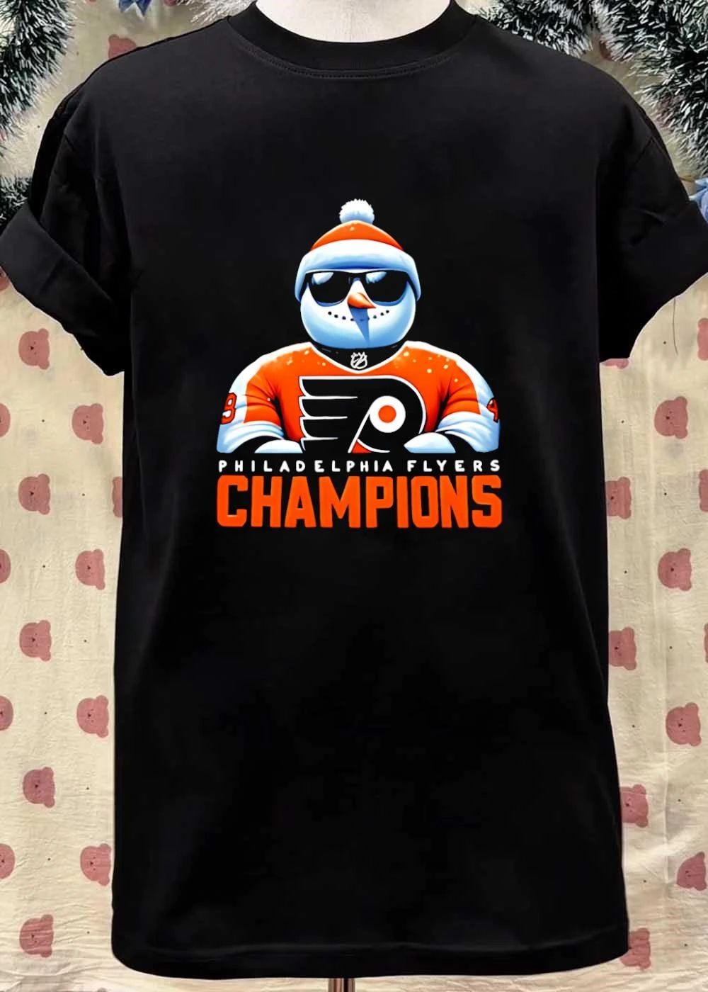 Snowman Celebrating Philadelphia Flyers Champions Shirt