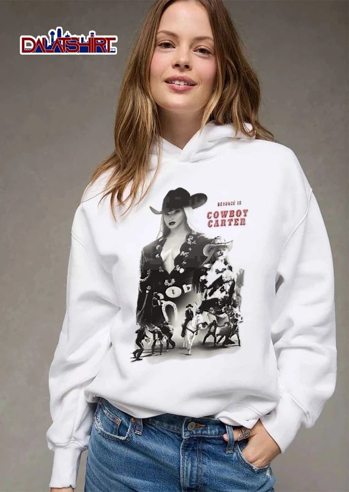 Beyonce Is Cowboy Carter Bootleg Western Movie Poster White Horse Dancers shirt