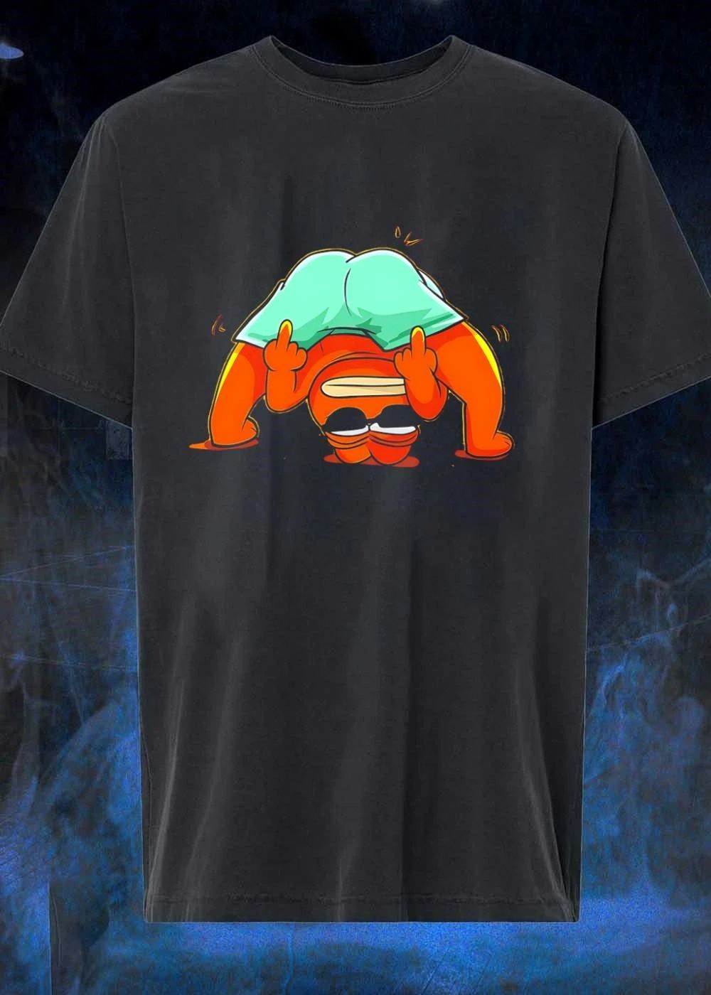 Pepe The Frog Upside Down Flipping The Bird Shirt