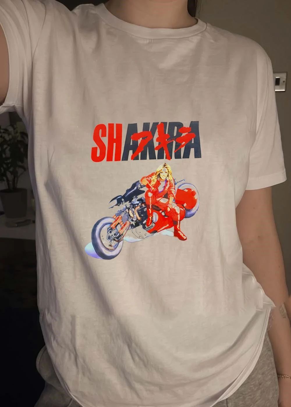 Shakira Mashup Akira Anime Series Fan Art T-Shirt