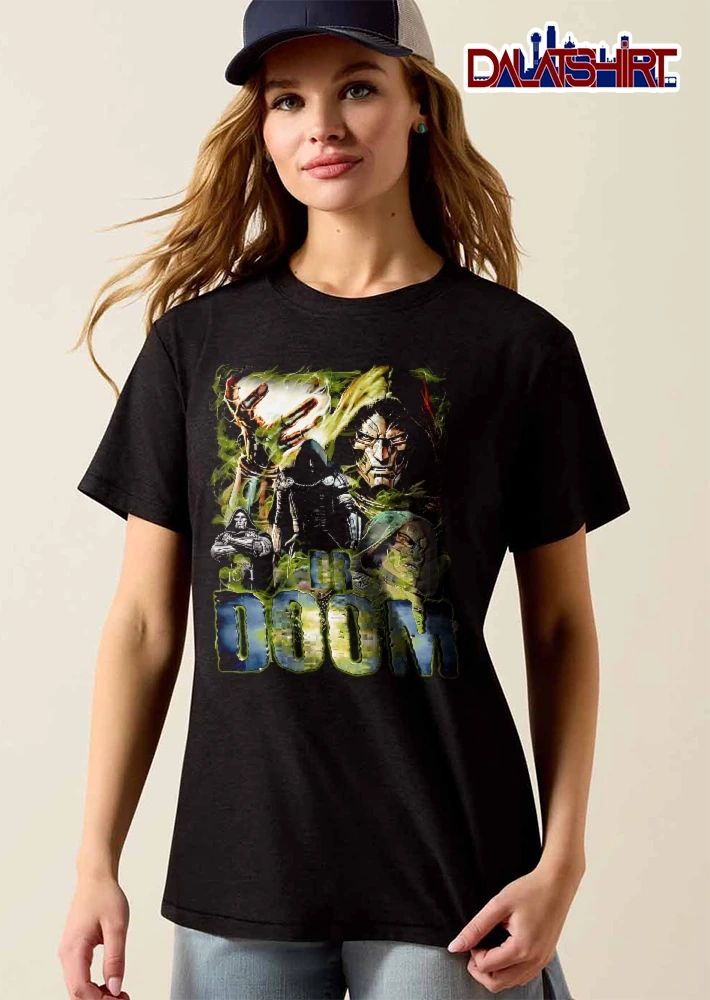 Dr Doom Doctor Doom Green Magic Smoke Comic Collage Bootleg shirt