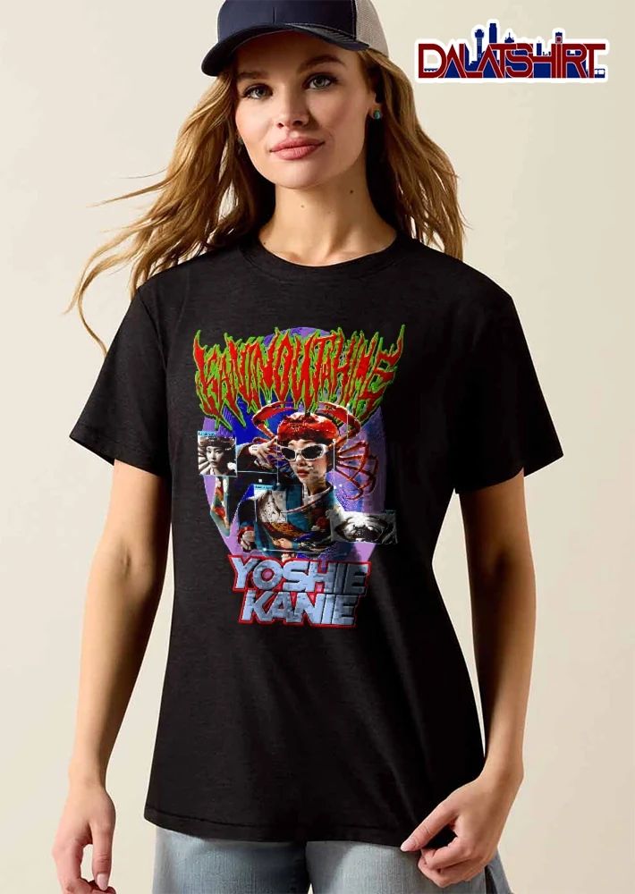 Kaninouahime Yoshie Kanie Woman Kimono Crab Hat Sunglasses Bootleg shirt