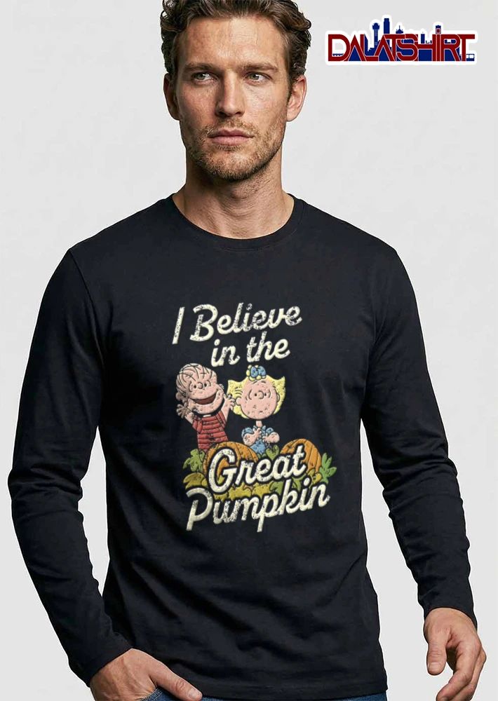 I Believe In The Great Pumpkin Linus Sally Patch Vintage Distressed Cartoon shirt