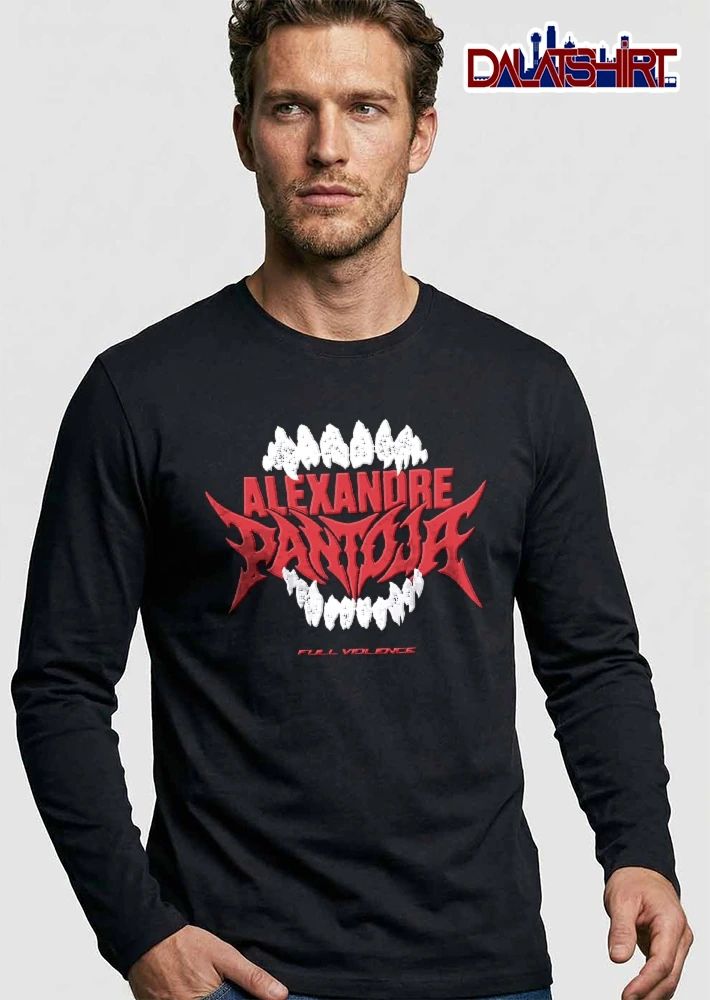 Full Violence Alexandre Pantoja Monster Jaws Sharp Teeth Distressed shirt