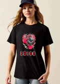 Aew Action 12 00 Helmeted Figure Framing Eyes Hands Spiky Metal Graphics shirt