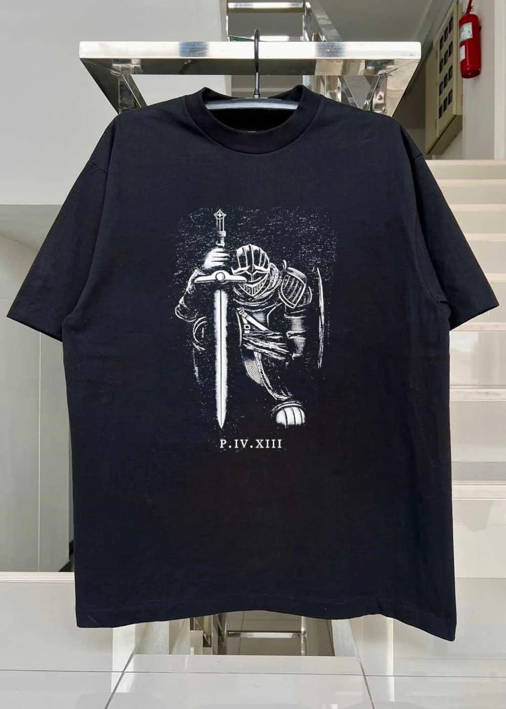P.IV.XIII Kneeling Knight Vigilant Sword Guardian shirt
