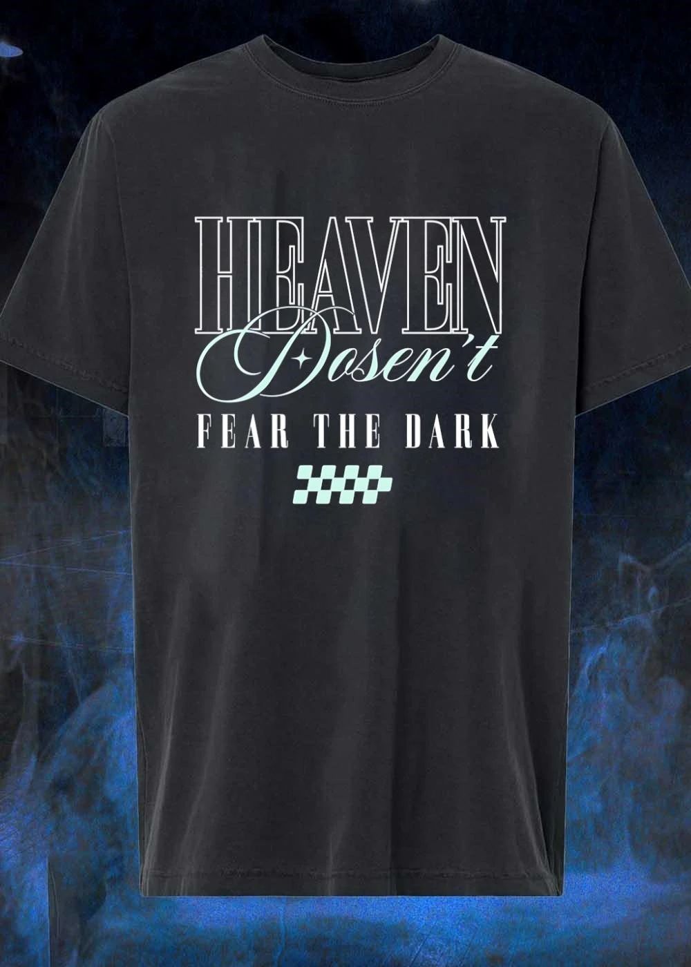 Heaven Dosen’t Fear the Dark Aesthetic Celestial Quote shirt