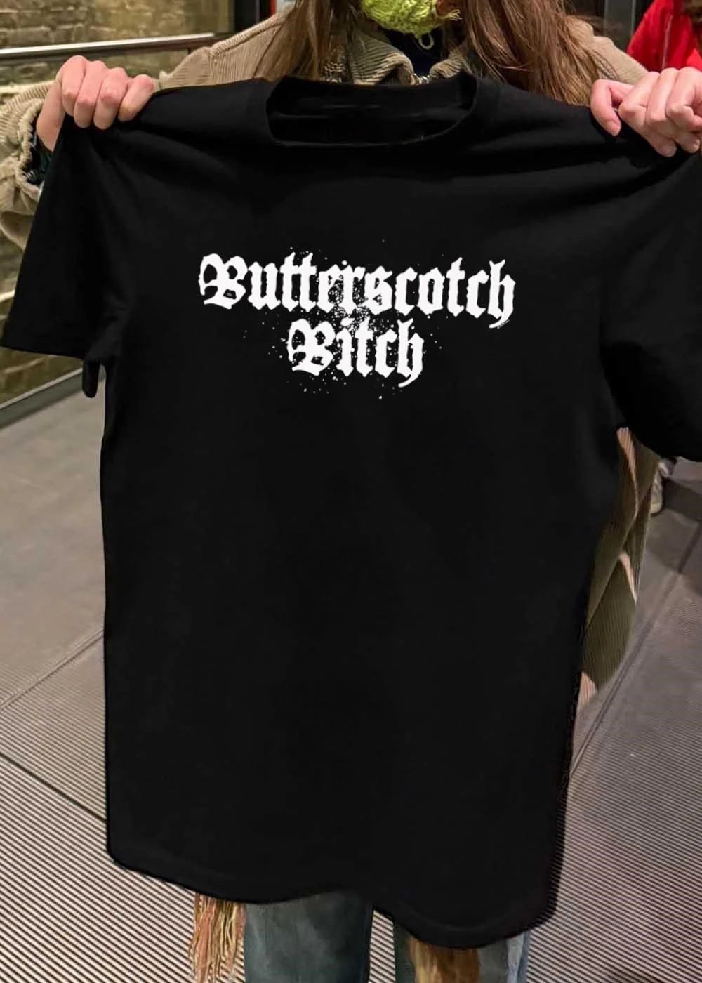 Butterscotch Bitch White Graphic T-Shirt