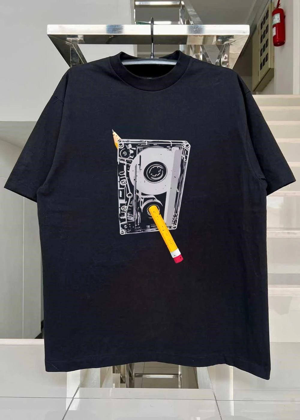Rewind the Past Cassette Tape Graphic shirt