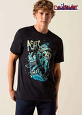 Ashes At Last Cartoon Mutated Mad Cow Flying Saucer UFO Fence shirt