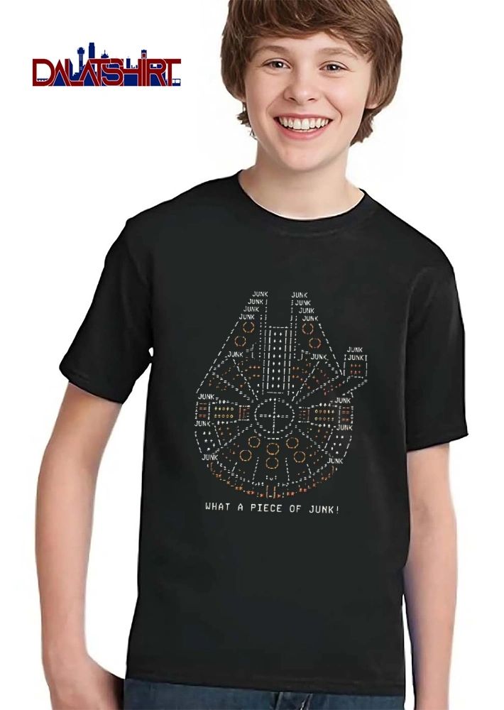 What a piece of junk Millennium Falcon spaceship shirt