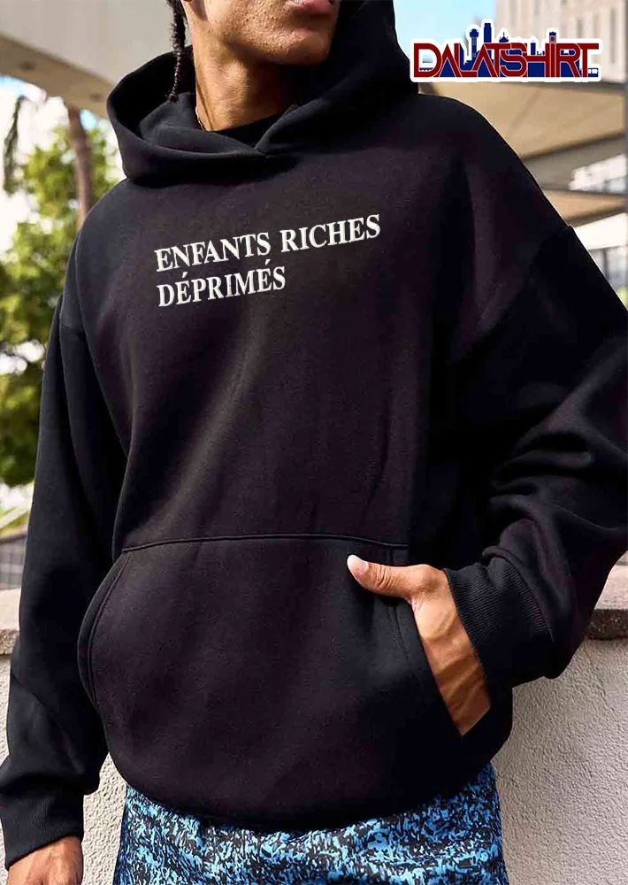 Enfants Riches Deprimes White Serif Lettering Minimalist Typography shirt